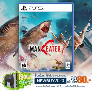 PS5 GAME: MAN EATER [RGP OPEN WORLD] สวมบทบาทเป็นฉลามกัน