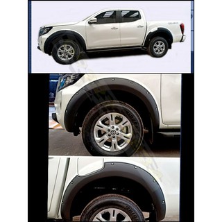 คิ้วล้อ Nissan Navara 2021 ตัวปัจจุบันล่าสุด สีดำด้านขนาด 6 …