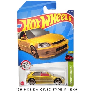 ้HOTWHEELS 99 HONDA CIVIC TYPE R (EK9) - STH  ล้อยาง รถหายาก ลิขสิทธิ์แท้