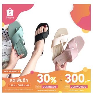 (โค้ด JUNINC30 เหลือ 40 บาท) รองเท้าแตะผู้หญิงไตล์เกาหลีสำหรับผู้หญิง 6682