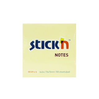 Stickn  กระดาษโน้ตกาวในตัว 3 x 3 สีนีออน/สีพาสเทล