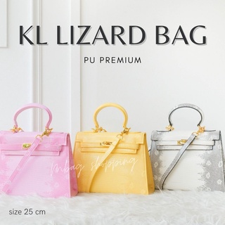 [ติดตามร้านรับส่วนลดทันที กระเป๋าสะพาย  KL lizard bag Pu premium ปั้มลาย mbagshop กระเป๋า กระเป๋าสะพายข้าง กระเป๋าสพายผญ