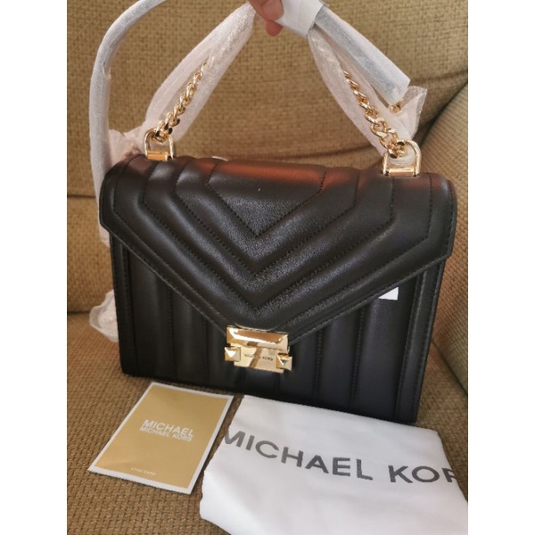 Michael kors whitney large quilted leather convertible hotsell shoulder bag