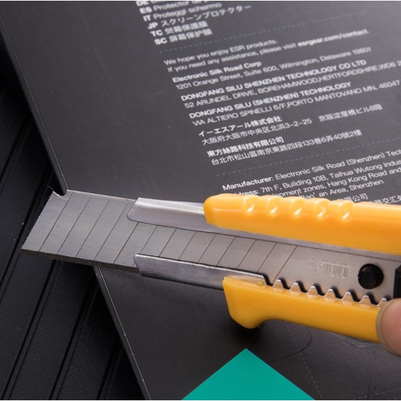 usboon คัตเตอร์ เหล็ก/พลาสติก จำนวน 1 อัน ขนาดใหญ่ มีดคัตเตอร์ 18 มม. มีดยูทิลิตี้ใส่ใบมีด ราคา ถูกที่สุด ดีลบีเคเค แกลเลอรีภาพที่ 6
