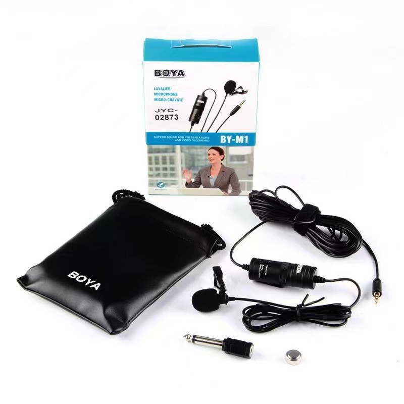 ไมค์ไลฟ์สด BOYA BY-M1 Lavalier Mic ยาว 6 เมตร คุณภาพเสียงดี