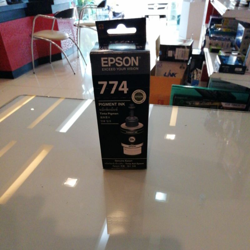 น้ำหมึกชนิดเติมสำหรับเครื่องพิมพ์ชนิดพ่นหมึก EPSON 774 BK