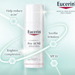 Pro Acne Eucerin - Scrub - Cleansing gel - Toner - Super Serum - Cover stick - Ai clearing treatment - Ai Matt Fluid สิว