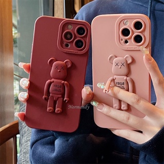 In Stock เคส Phone Casing VIVO V25 V25e Y16 Y02S Y77 Y76 V23 V23E 5G 4G Angel Eyes Frosted Smartphone Case with Cartoon Bear Stand Silicagel Softcase Full Camera Shockproof Back Cover เคสโทรศัพท์