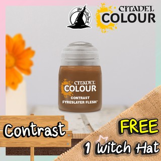 (Contrast) FYRESLAYER FLESH : Citadel Paint แถมฟรี 1 Witch Hat