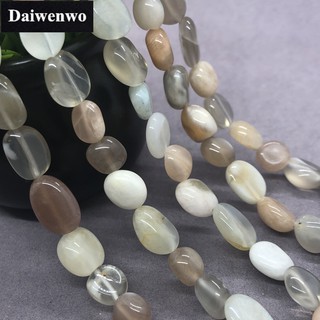 Colorful Sun Moon Stone Bead ลูกปัดหินมูนซันที่มีสีสันรูปร่างหลวมหินกรวดผิดปกติ