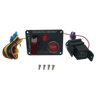 Black Acouto Racing Car 12v Ignition Switch Panel 40a 6 Group