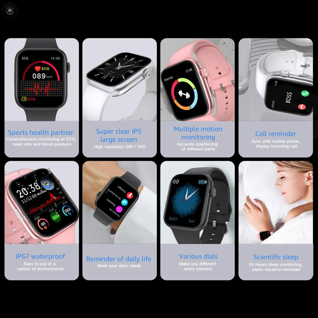 ANDROID Gm Se03 นาฬิกาข้อมืออัจฉริยะวัดอัตราการเต้นของหัวใจ 1 . 54 นิ้ว ...