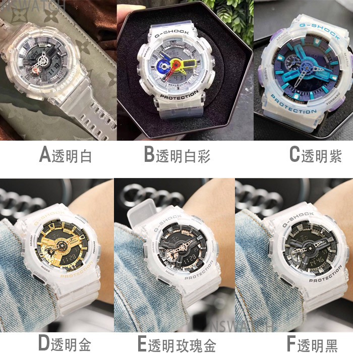 Ga G SHOCK Limited นาฬิกาข้อมืออิเล็กทรอนิกส์ แบบเจลลี่ใส กันน้ํา สไตล์ ...