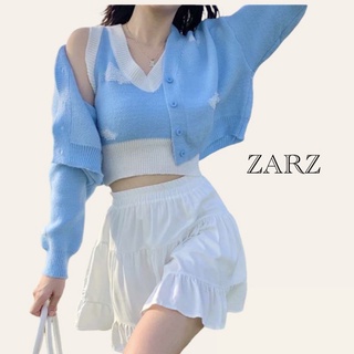 ZARZ.SHOP🍑พร้อมส่ง*เซ็ต2ตัวสีสันสดใสน่ารัก 10038