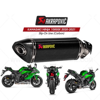 ท่อแต่ง Akrapovic Exhaust Slip-On Line (Carbon) KAWASAKI NINJA 1000SX 2020-2021