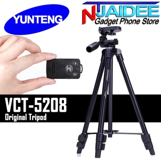 #ใส่โค๊ด [ NTJAIDEE ] ลดเพิ่ม 40 บาท ขาตั้งกล้อง YUNTENG VCT-5208 พร้อมรีโมทบลูทูธระยะไกล ปรับความสูงได้ 125 เซนติเมตร