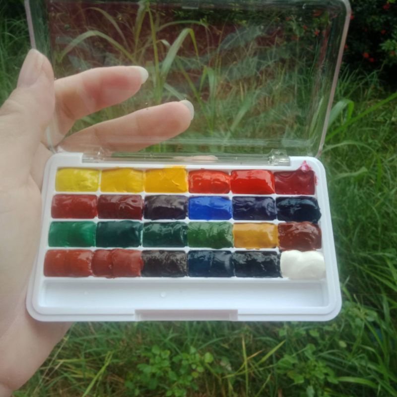 (พร้อมส่ง) สีน้ำตลับ 24, 40 สี Winsor & Newton Watercolor Cartridge