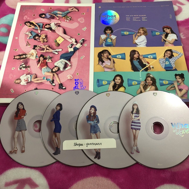 TWICE The 5th Mini Album What Is Love WIL? อัลบั้มอย่างเป็นทางการ ไม่มีการปิดผนึก Dahyun Momo Jihyo 