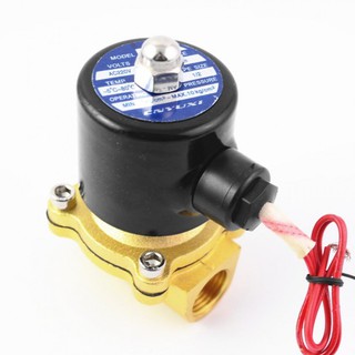 2W-160-15 1/2" Solenoide Vavle วัสดุทองเหลือง (รับประกันสินค้า 1 เดือน) มีไฟ 12Vdc / 24Vdc / 220Vac มีของพร้อมส่งในไทย