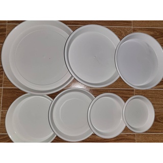 6 7 8 9 10 11 14 inches white plate / saucer / tray / water catcher / pots for plants / paso