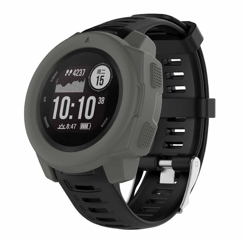 เคสนาฬิกาข้อมือ แบบซิลิโคนครอบ สำหรับ Garmin instinct ราคา ถูกที่สุด ดีลบีเคเค แกลเลอรีภาพที่ 4