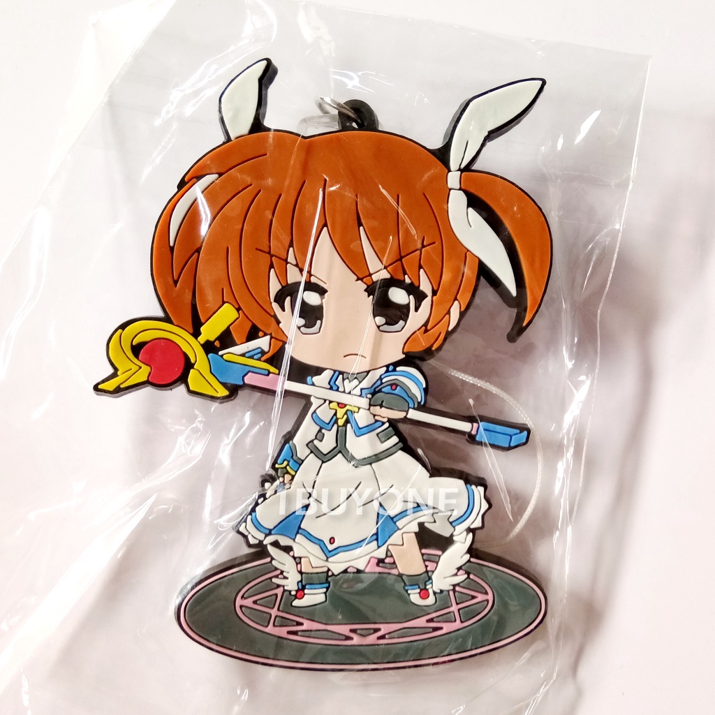 สาวน้อยจอมเวท นาโนฮะ พวงกุญแจสแตรป ฟิกเกอร์ โมเดล อนิเมะ Takamachi Nanoha Magical girl lyrical Nanoha ANIME FIGURE