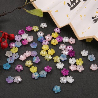 10mm Stripe Flower Lampwork For Jewelry Making Bracelet DIY Jewelry Findings Loose Smooth Round Beads