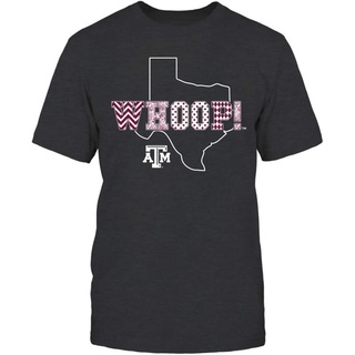 เสื้อยืดสีขาวFanprint Texas A&amp;M เสื้อยืด พิมพ์ลายตัวอักษร - State Outline - If-Ic13-Ds64S-4XL