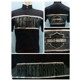 เสื้อเชิ้ตรถจักรยานยนต์ Harley Davidson / Bar And Shield / เสื้อยานยนต์ / รถจักรยานยนต์ / Hdci Hog