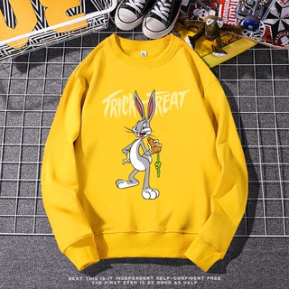 Y15 เสื้อแจ็คเก็ตลาย rabbit เสื้อกันหนาวผู้หญิงและผู้ชาย เสื้อแจ็คเก็ตเสื้อแขนยาวเสื้อผ้าลายแฟชั่นสุดฮิต ขายดี!