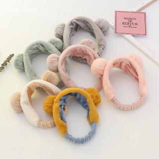 【CICI】ที่คาดผม Korean Cute Bear Ear Hairband Makeup Wash Headband