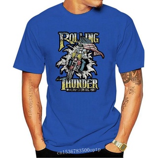 T-shirt  ขายดี เสื้อยืดลําลอง แขนสั้น พิมพ์ลาย Rolling Thunder Ride Or Die สไตล์วินเทจ สําหรับขี่รถมอเตอร์ไซค์ KGldjd25H
