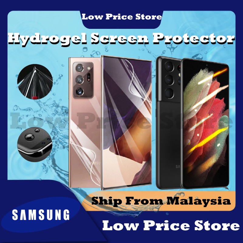 [Hydrogel] Samsung Galaxy A50/ A50s/ A51/ A51 5G/ A52 5G/ A52 ตัวป้องกันหน้าจอแบบนุ่ม Pelindung Skri