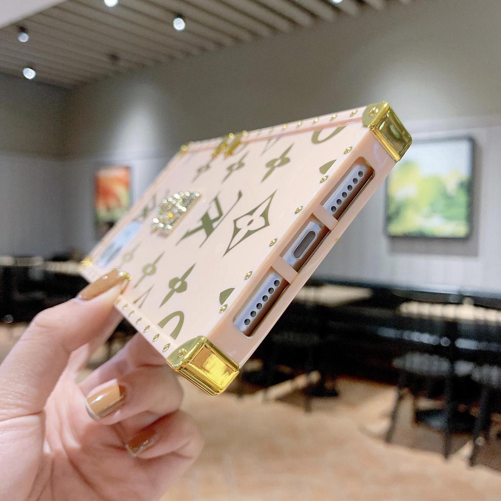 For iPhone 11 Pro Max X XR XS MAX 6 6S 7 8 Plus Fashion Brand Square ...