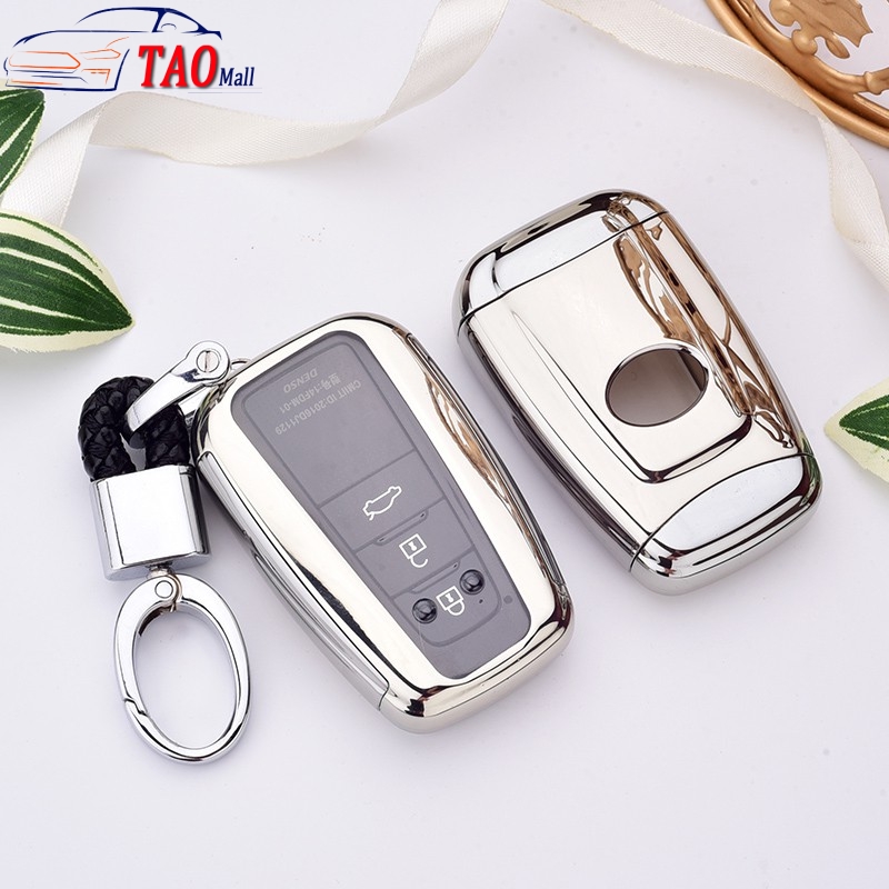 Toyota key TPU สมาร์ทกุญแจอัตโนมัติป้องกันสำหรับ C-HR CHR 2017 2018 Camry Prius Prado สมาร์ทคีย์ ...
