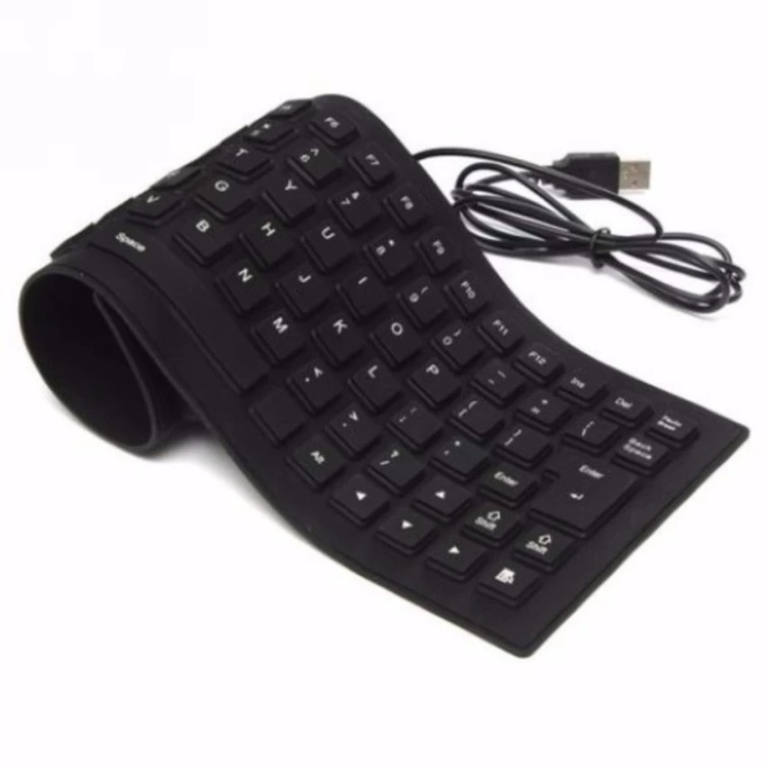 Melon Keyboard Flexible คีย์บอร์ดยาง ภาษไทย/อังกฤษ - สีดำ  #395