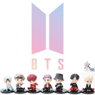 Figure Model BTS ฟิกเกอร์โมเดลบีทีเอสในท่านั่งสุดน่ารักครบเซ็ต 7 ตัว