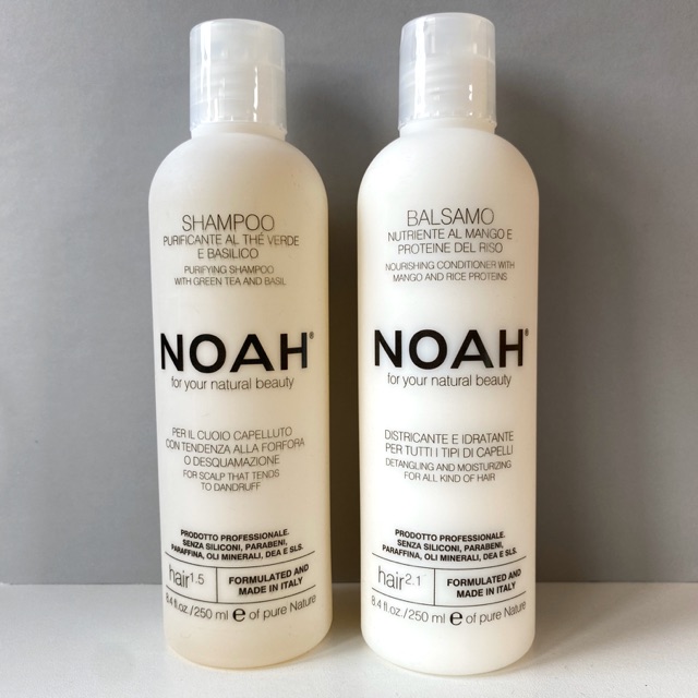 NOAH - Purifying shampoo with green tea and basil 250 ml.