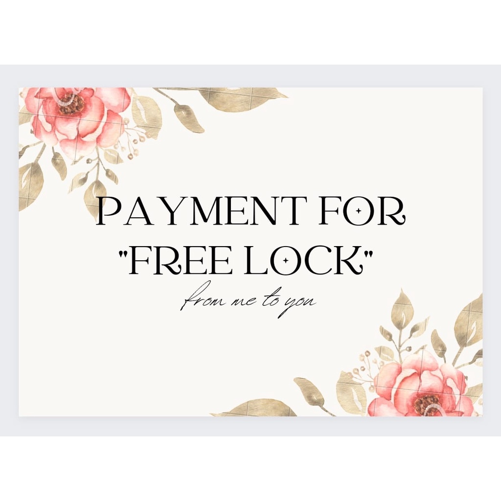 สําหรับ FREE LOCK @ RM1 ITEM