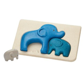 PlanToys 4635 Elephant Puzzle จิ๊กซอว์ช้าง ของเล่นเสริมพัฒนาการ ของเล่นไม้  ของเล่นสำหรับเด็กอายุ 18 เดือนขึ้นไป