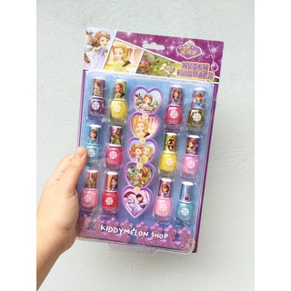 💥พร้อมส่งจากไทย💥 น้ำยาทาเล็บ 12ขวด ลอกได้ ยาทาเล็บ สำหรับเด็ก ทาเล็บ Elsa Sofia เจ้าหญิง Frozen