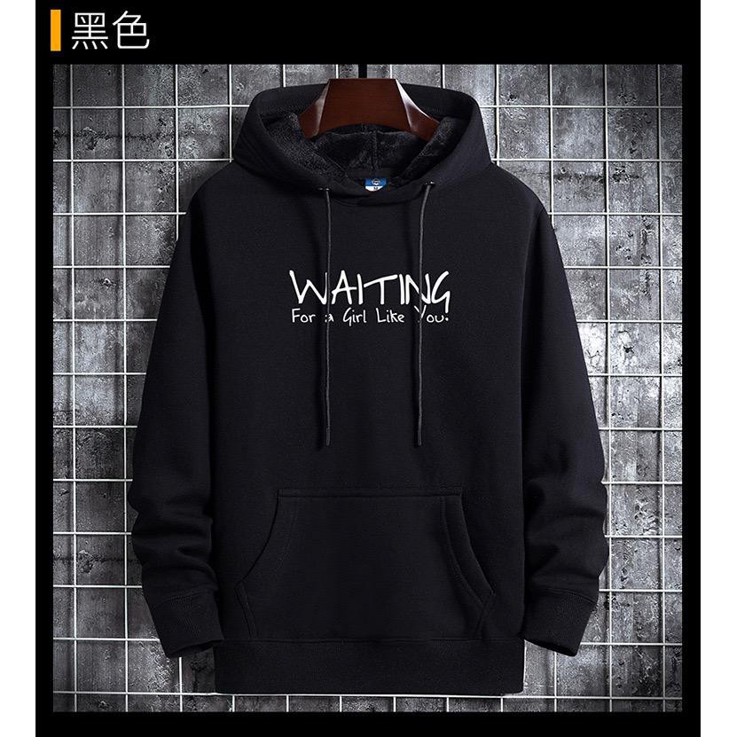 BB/ /HOODIE WAITING//JACKET SWETER UNISEX//FASHION ผู้ชายและผู้หญิง//GQ