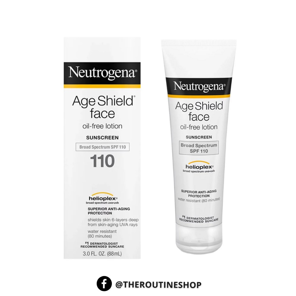 [พร้อมส่ง] Neutrogena Age Shield Face Oil-Free Sunscreen SPF110 88ml (EXP: 04/2023)