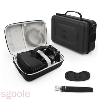 [sgoole]VR Glasses Bag Waterproof Storage Box Adjustable Portable VR Glasses Case Replacement for Oculus Quest 1/2