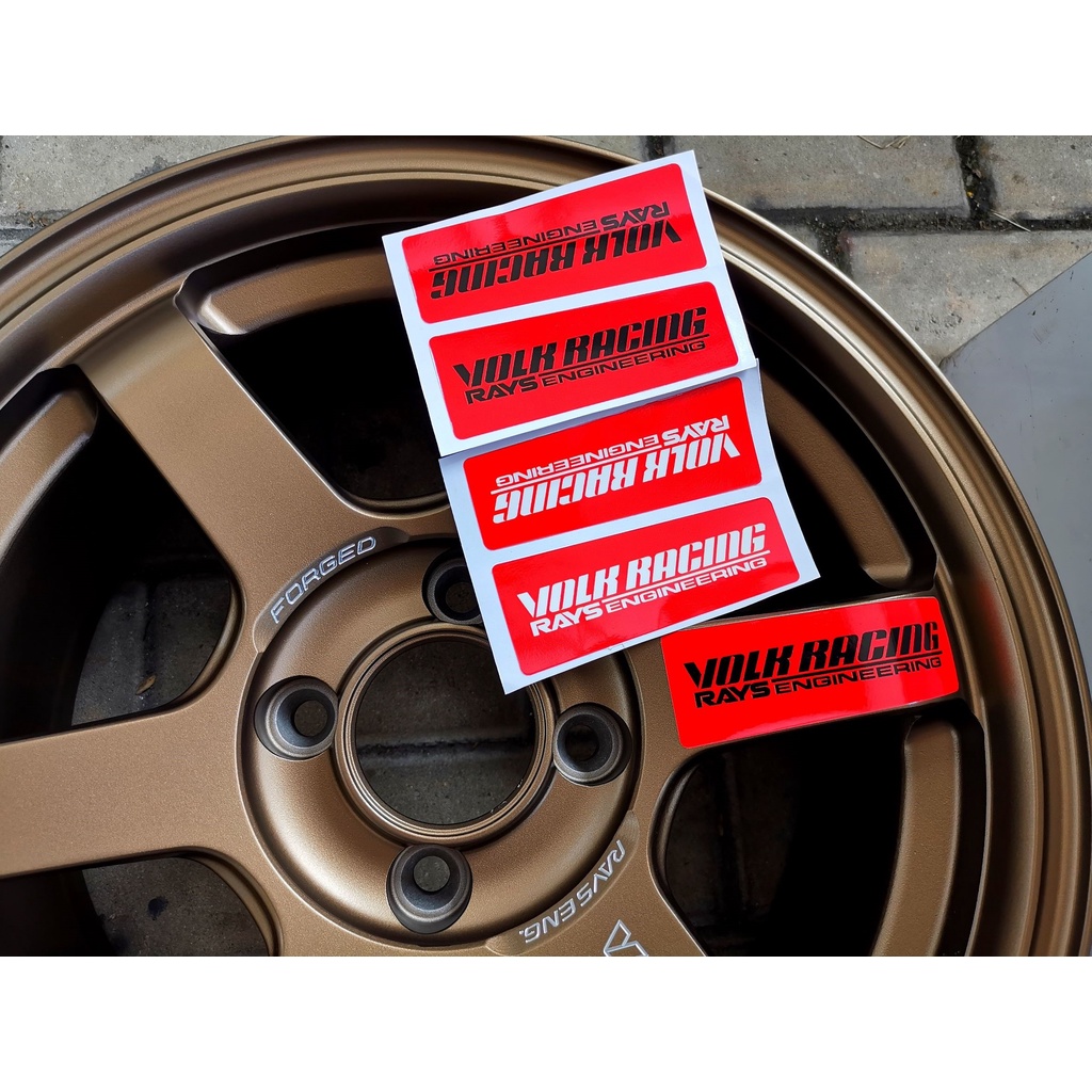 Stiker Te37 RAYS VOLK RACING TE37 SL 1 ชุด (4 ชิ้น) สติ๊กเกอร์ Sport Rim Te37,Volk Rays สติ๊กเกอร์ทด
