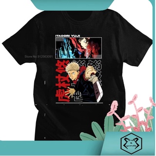 เสื้อยืด ผ้าฝ้าย พิมพ์ลาย Jujutsu Kaisen Unsiex คุณภาพสูง สวมใส่สบาย สไตล์คลาสสิก แฟชั่นสําหรับผู้หญิง