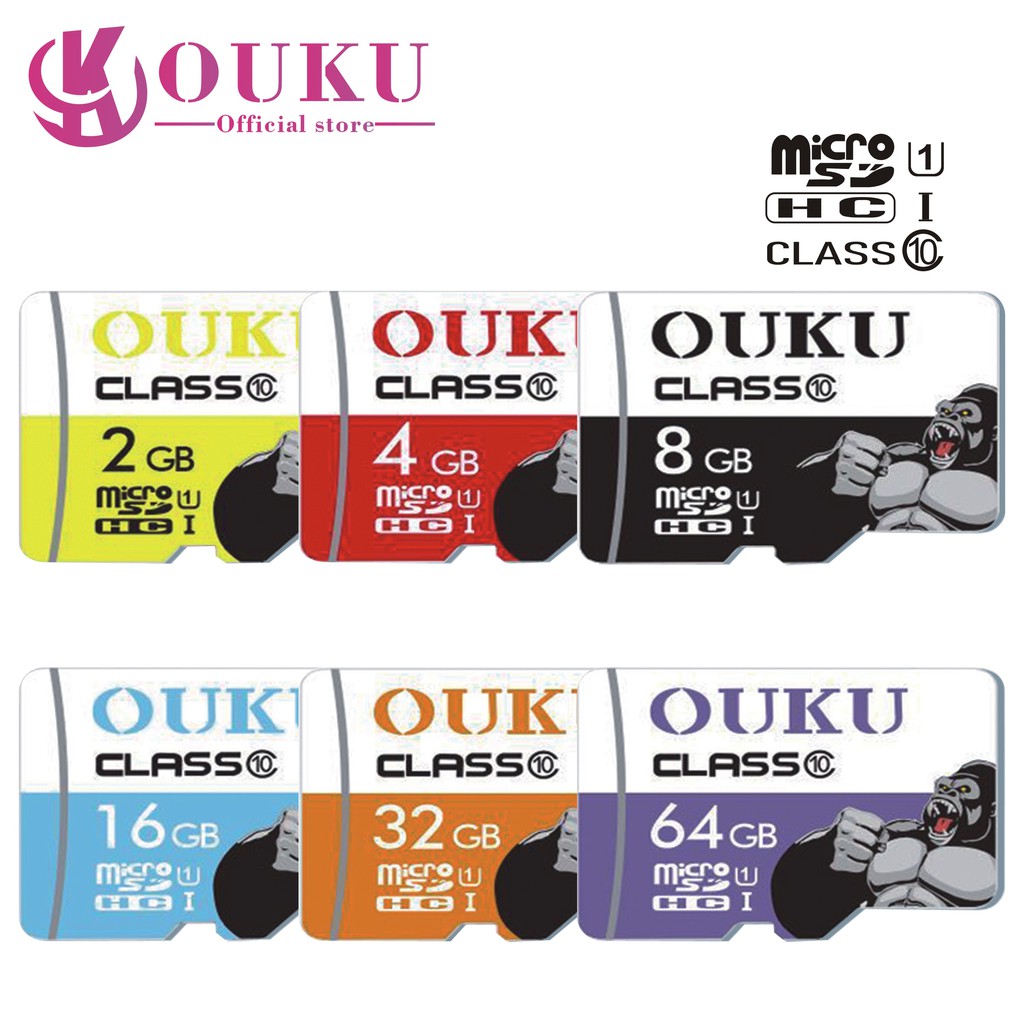 เมมโมรี่การ์ด Ouku kingkong Micro SD card Memory Card2GB 4GB 8GB 16GB 32GB 64GB กล้อง/ โทรศัพท์มือถือ