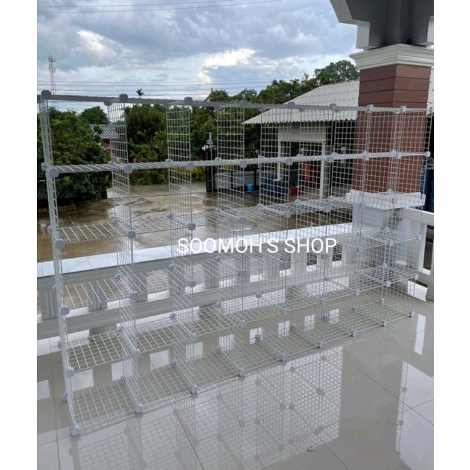 《32ซม.ตะแกรงเหล็ก》ตะแกรงสต็อคของ / ตัวล็อคตะแกรง ชั้นวางของ DIY ทำคอก ทำชั้นสต็อคของ ตะแกรงหนัก 0.45 กก. - รูปที่ 5