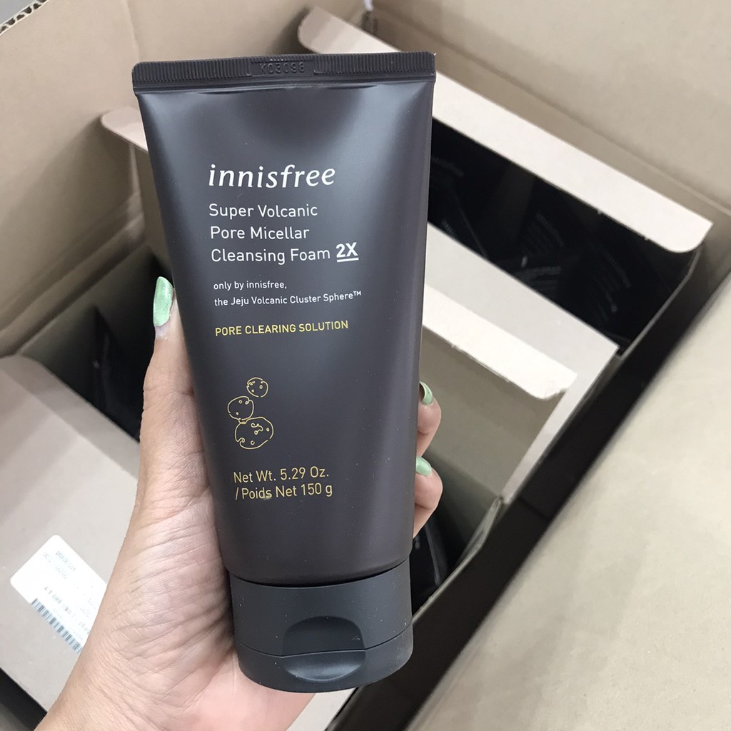 innisfree super volcanic pore micellar cleansing foam 2x review