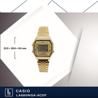 นาฬิกาข้อมือ casio รุ่น LA680WA-4CDF , LA680WGA-9CDF